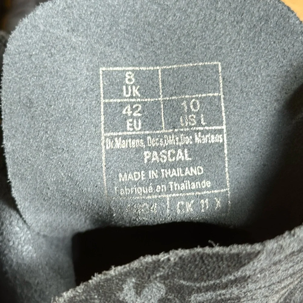 DR. MARTENS 1460 Pascal Marbled Suede Lace Up Boots - Picture 14 of 16